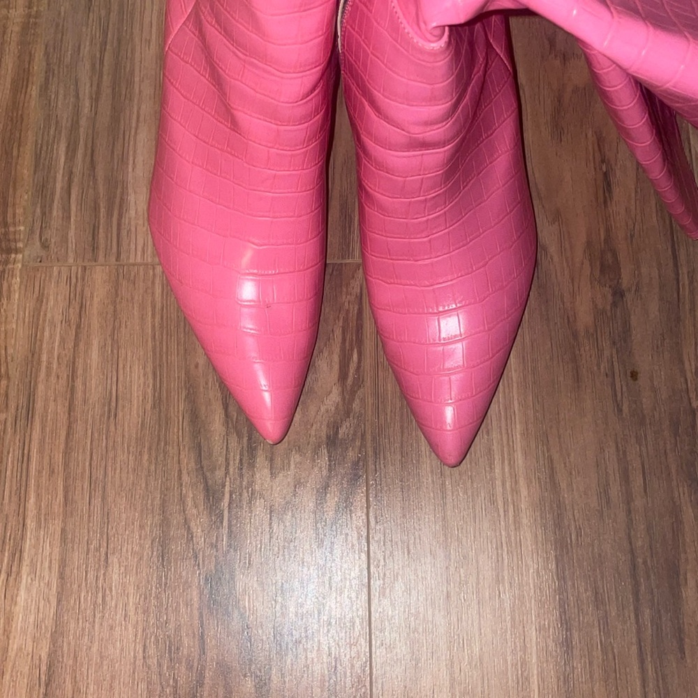 Pink boots